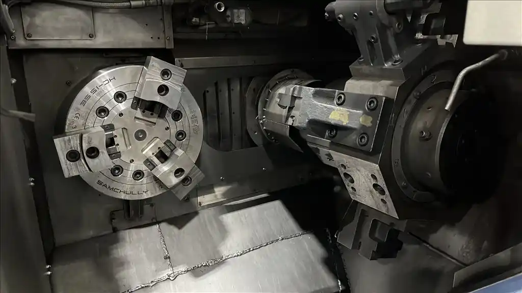 Muratec #MW400, dual spindle turning center,dual 3-jaw 15" chucks,dual 8-position turrets, 3500 RPM, 40 - Image 3