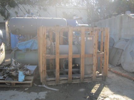Cemline #V60SSH1442, Clean Steam Boiler, Stainless Steel, 24" W x 8' L, 15-20 psi, qty. 2, 2011 - Image 1
