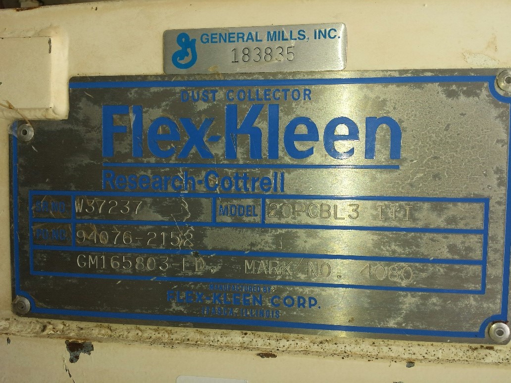 12 sq.ft., Flex-Kleen #20-PCBL3-III, Baghouse Dust Collector, 18" dia. x 56" straight side w/18" cone bottom - Image 8