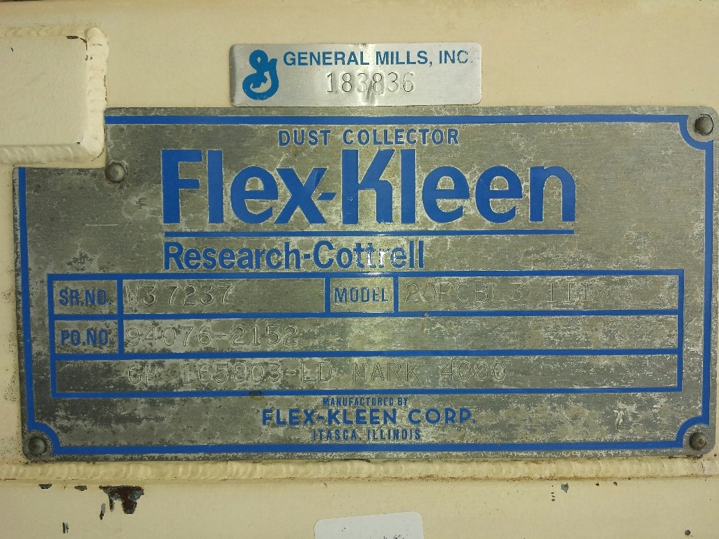 12 sq.ft., Flex-Kleen #20-PCBL3-III, Baghouse Dust Collector, 18" dia. x 56" straight side w/18" cone bottom - Image 9