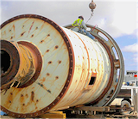 10.6' x 14' Marcy, Ball Mill, 1000 kW transformer, 196" teeth & 21" face helical gear, 800 HP, 1170 RPM, 4160 - Image 3