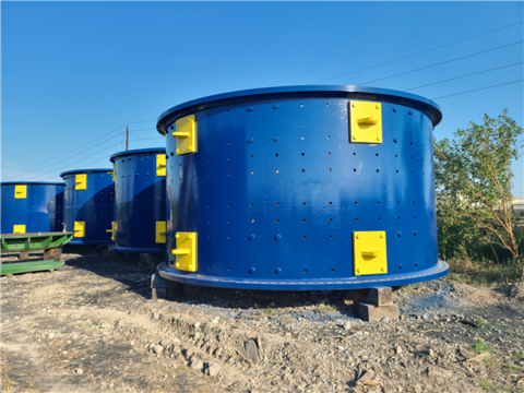 22' x 36.5' FL Smidth, Ball Mill, (2) 6662 HP motors, qty. 2 - Image 1