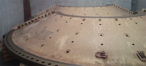 22' x 38' Metso, Ball Mill, 13410 HP motor, 6075 HP rotor, overflow ball mill, rubber liners - Image 6