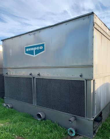 674 Ton, Evapco #AT-29824, Dual Cell Cooling Tower, Stainless Steel (2) 9' width x 12' L x 13' tall Cell - Image 1