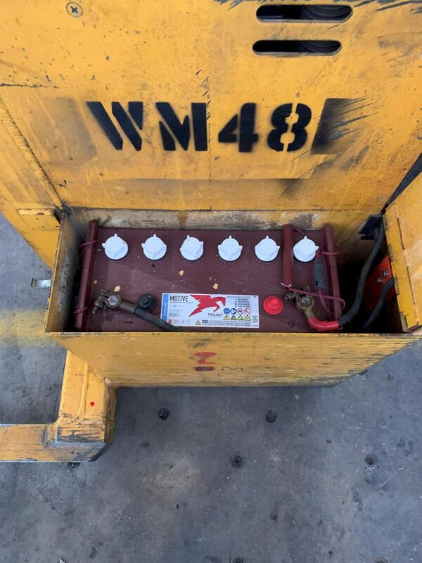 3000 lb. Big Joe #PDM-30-60, electric stacker, 12 V., S/N 360488 - Image 10