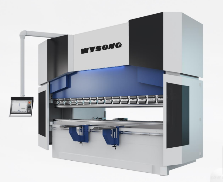 350 Ton, Wysong #MC350-145, hydraulic press brake, 12' overall, 126" between housing, Delem DA-66T Control - Image 1