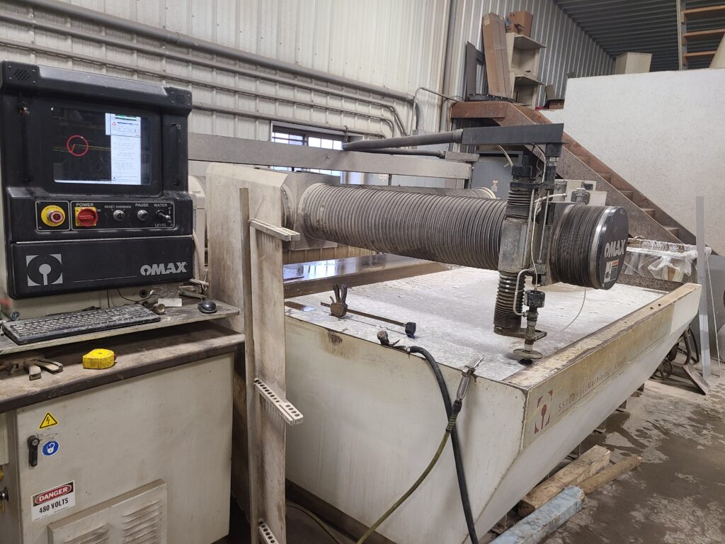 Omax #55100, 4' x 8' Waterjet, 30 HP vari-frequency drive pump