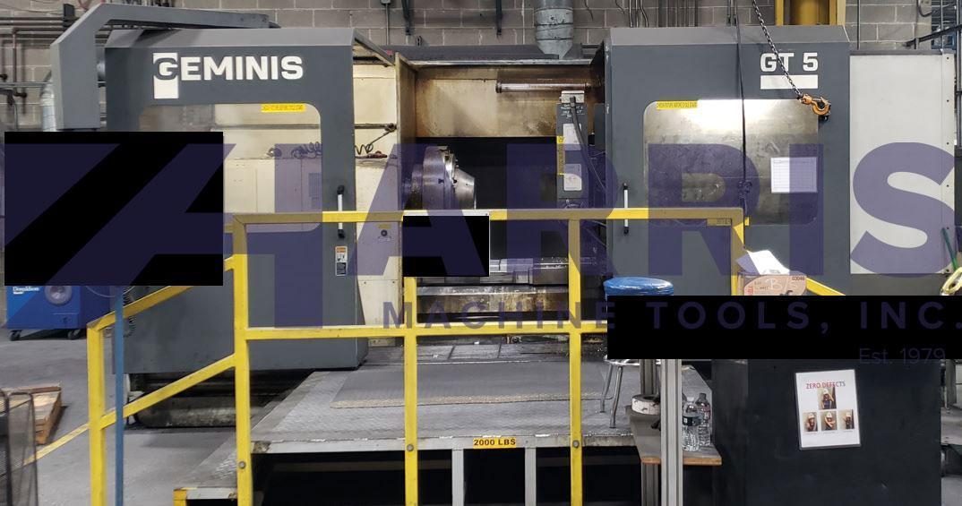Geminis #GT5-G2, CNC flat bed lathe w/Y-Axis, 48" swing, 78" centers, 4-jaw 40" chuck, 4 pos turret - Image 1