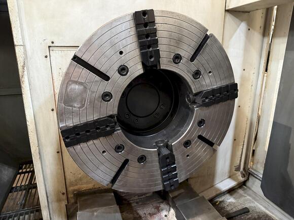 Geminis #GT5-G2, CNC flat bed lathe w/Y-Axis, 48" swing, 78" centers, 4-jaw 40" chuck, 4 pos turret - Image 3