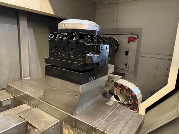 Geminis #GT5-G2, CNC flat bed lathe w/Y-Axis, 48" swing, 78" centers, 4-jaw 40" chuck, 4 pos turret - Image 9