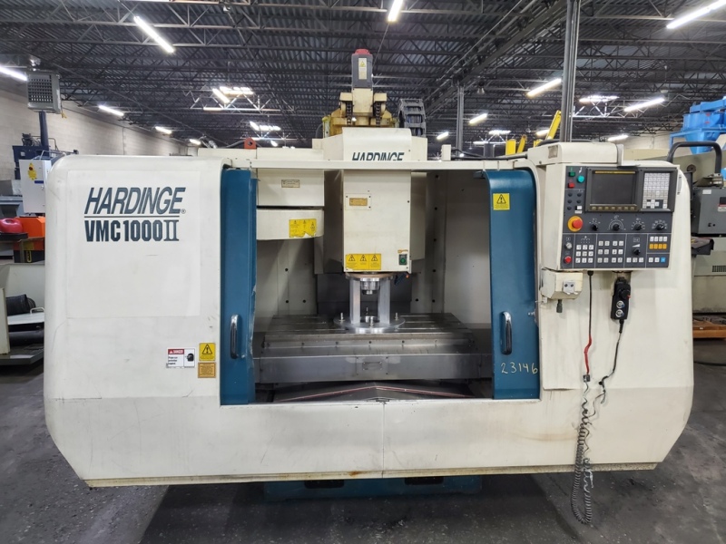 Hardinge #VMC-1000II, CNC vertical machining center,Fanuc 0iMB, 40" X, 20" Y, 20" Z, 8000 RPM, 20 automatic - Image 2