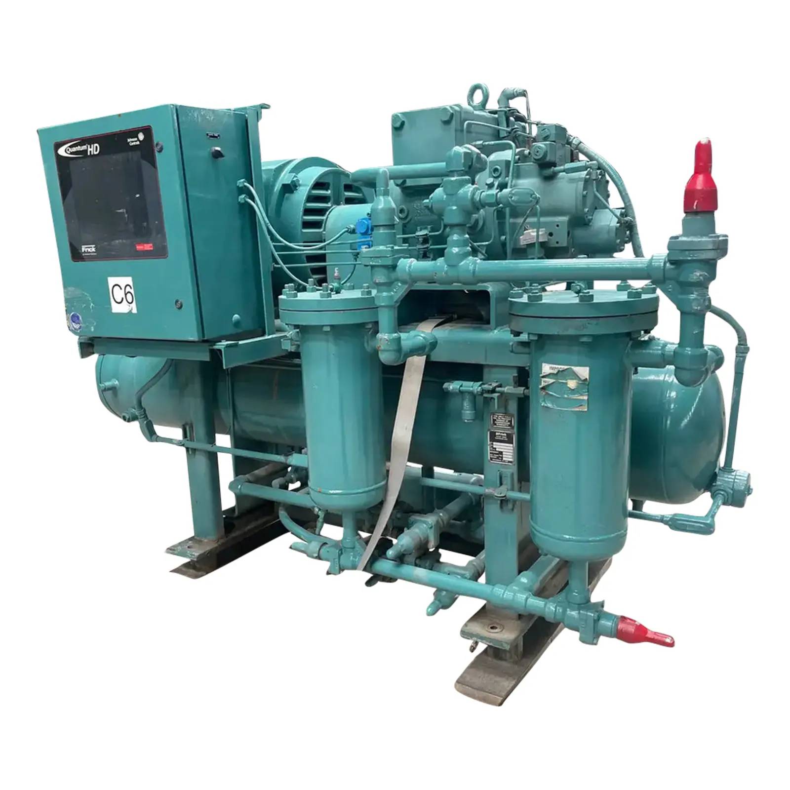 125 HP Frick #RXB-50H, rotary screw compressor package, R-717 refrigerant, Frick Micro Control panel, 230/460 - Image 2
