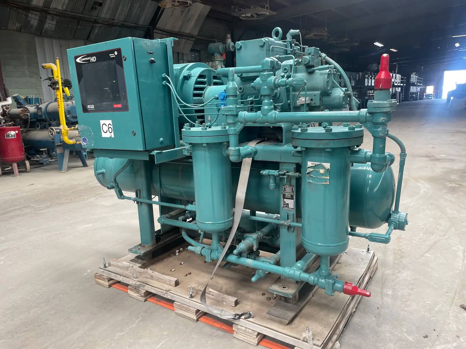 125 HP Frick #RXB-50H, rotary screw compressor package, R-717 refrigerant, Frick Micro Control panel, 230/460 - Image 4