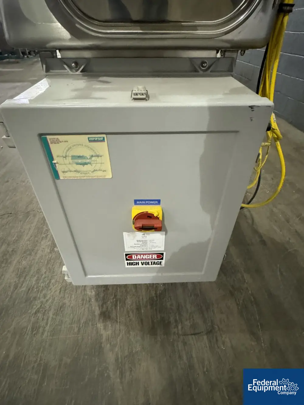 CPS Barrier Isolator, on casters, 316L stainless steel, S/N 33054-1, 2005 - Image 8