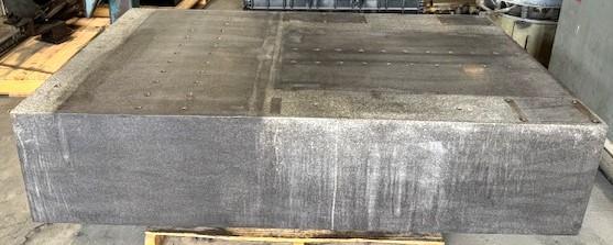 48" x 79" x 18" Granite Surface Plate, drilled & tapped - Image 1