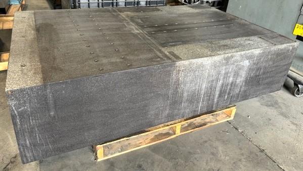 48" x 79" x 18" Granite Surface Plate, drilled & tapped - Image 2