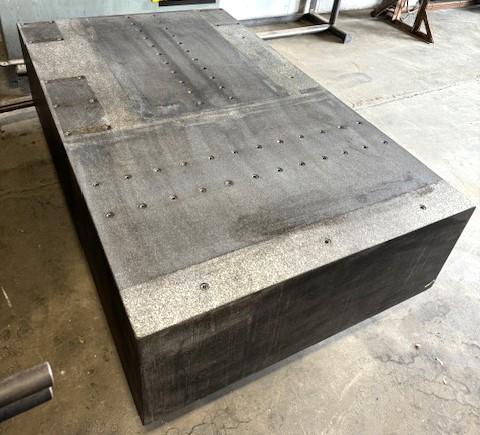 48" x 79" x 18" Granite Surface Plate, drilled & tapped - Image 5