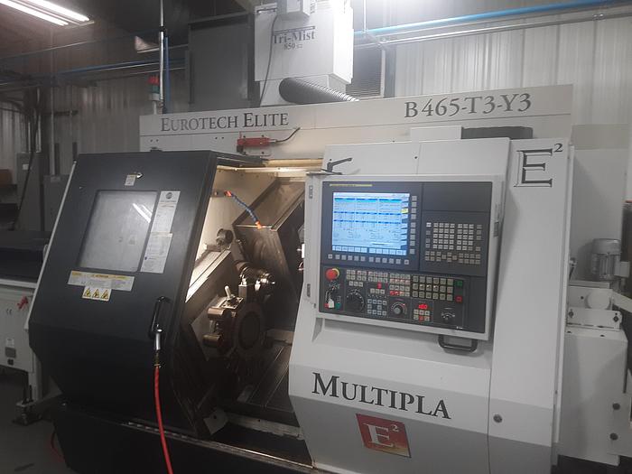 Eurotech #B465-T3-Y3-Multipla, CNC Lathe, 20" swing, 8" chuck, 2.5" bar, 37.5" centers, Fanuc 31iB, 2020 - Image 3