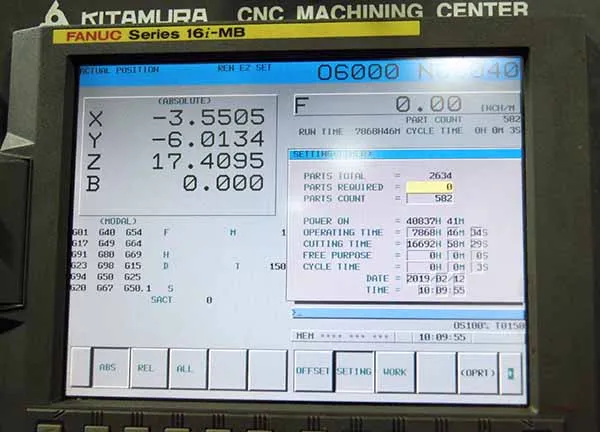 Kitamura #MyCenter-HX1000i, horizontal machining center, 150 automatic tool changer, 80.3" X, 51.9" Y, 53.9" - Image 3