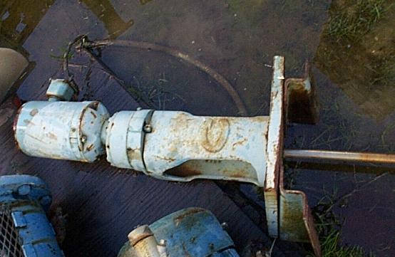 .33 HP Chemineer #VLB-3, Mixer Agitator, 3" shaft, 4-Blade, 430 RPM, bolted plate - Image 2