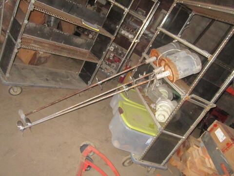 3 HP Agitator Mixer, Stainless Steel, 3/4" diameter x 60" L shaft, (2) 4" propellers, 1725 RPM, 208/230/460 V - Image 2