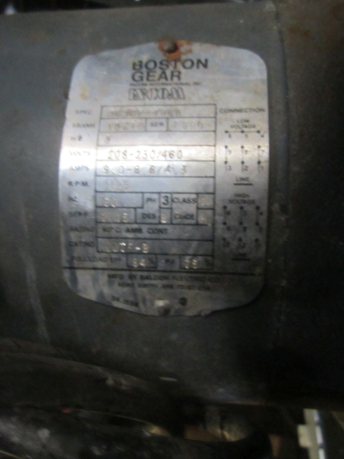 3 HP Agitator Mixer, Stainless Steel, 3/4" diameter x 60" L shaft, (2) 4" propellers, 1725 RPM, 208/230/460 V - Image 4