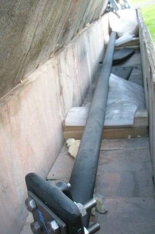 Lotus, Mixer Shaft & Paddles, 3" diameter x 13' L shaft, (3) 24" L paddles - Image 1