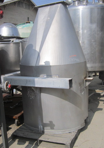 400 gallon Food Pro Equip Co, Tank, Stainless Steel, 50 cu.ft., 4' diameter x 3' 8" straight side, 60 deg. - Image 2