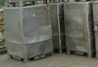50 cu.ft., Tote Bin, Stainless Steel, 375 gallon, 46-1/2" width x 41-1/2" L x 43-1/2" straight side, 24" - Image 3