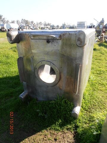 50 cu.ft., Tote Bin, Stainless Steel, 375 gallon, 46-1/2" width x 41-1/2" L x 43-1/2" straight side, 24" - Image 4