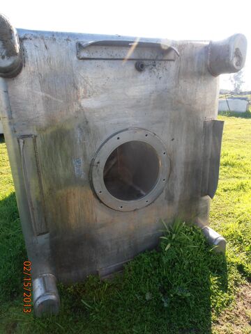50 cu.ft., Tote Bin, Stainless Steel, 375 gallon, 46-1/2" width x 41-1/2" L x 43-1/2" straight side, 24" - Image 6