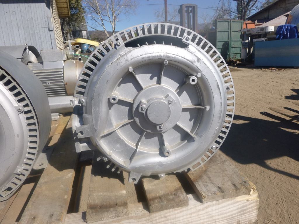 155 cfm, 166 psi, Canada Blowers #AB-602E, Double Stage Regenerative Blower, 2" inlet/outlet, 5 HP, 3430 RPM - Image 2