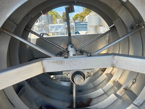 Nothum #FD-40, Stainless Steel Barrel Breader, 45" diameter x 48" L rotating chamber, (2) 25" L top & 50" L - Image 4