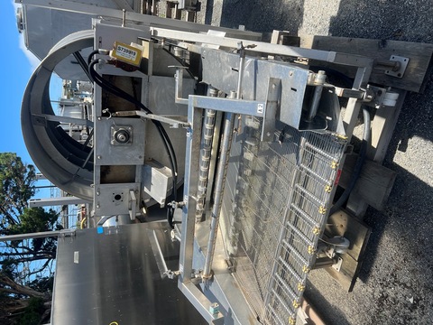 Nothum #FD-40, Stainless Steel Barrel Breader, 45" diameter x 48" L rotating chamber, (2) 25" L top & 50" L - Image 5