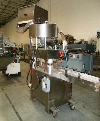 Kaps-All #B, Capper, 4.5" width x 8' L belt, w/ Stainless Steel hopper - Image 2