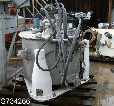 32" x 20" Ametek #32x20, Basket Centrifuge, Stainless Steel, 96 lbs./cu.ft., 3.16 cu.ft. w/ 3" cake, 1325 RPM - Image 1