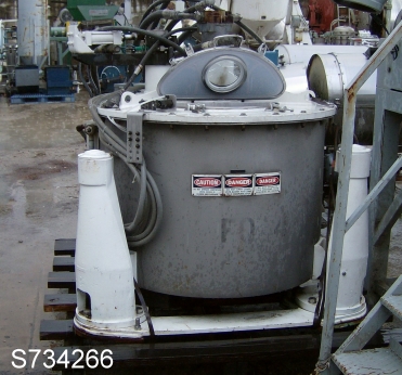 32" x 20" Ametek #32x20, Basket Centrifuge, Stainless Steel, 96 lbs./cu.ft., 3.16 cu.ft. w/ 3" cake, 1325 RPM - Image 2