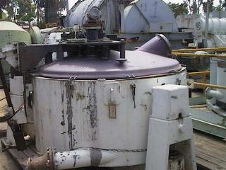 60" x 30" Western States #TU260, Perforate Basket Centrifuge, 25 cu.ft. Solids capacity, 25 HP - 940 RPM - Image 1