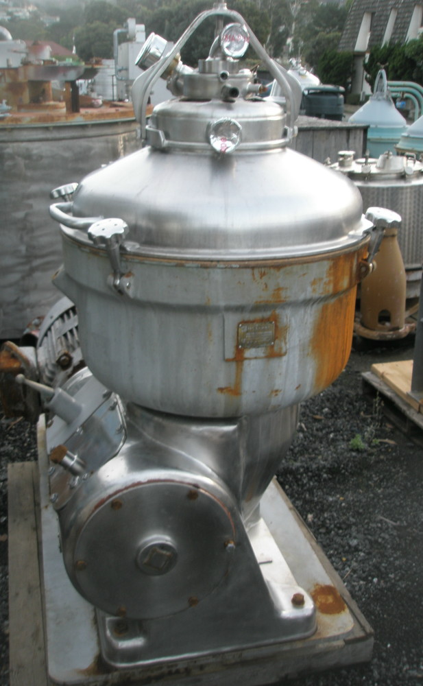 Alfa-Laval #SRG 214HH-60, Separator Centrifuge, 3-way separator, 1.5 mm disc spacing, 20 HP, 230/460 V - Image 3