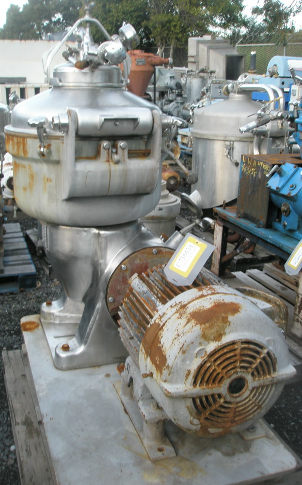 Alfa-Laval #SRG 214HH-60, Separator Centrifuge, 3-way separator, 1.5 mm disc spacing, 20 HP, 230/460 V - Image 4