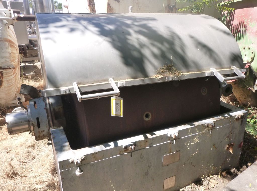 48" x 48" Podbielniak #9800, Centrifuge, 1600 RPM, 250 psi @ 250 F, 300 GPM neutralize & wash, 600 GPM - Image 1