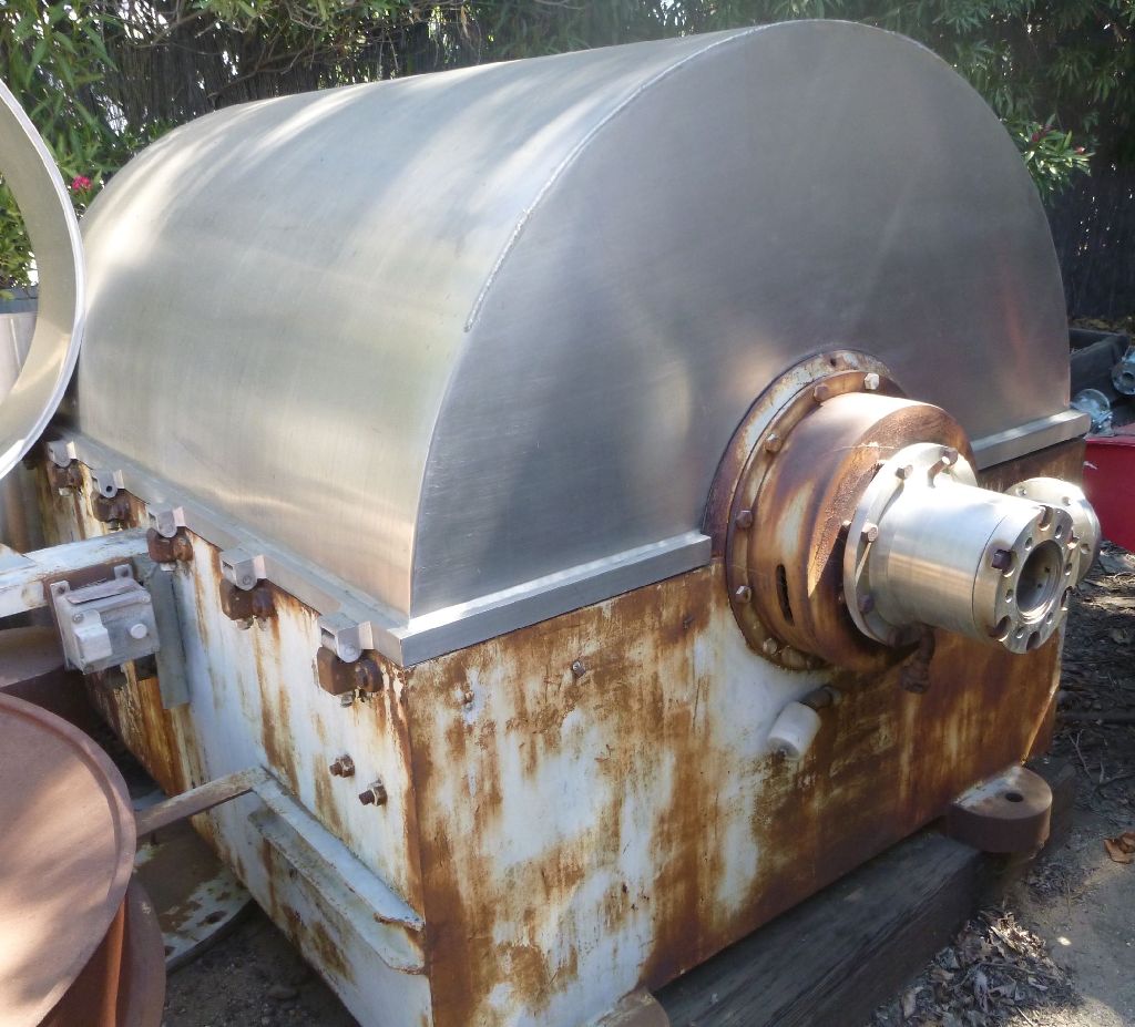 48" x 48" Podbielniak #9800, Centrifuge, 1600 RPM, 250 psi @ 250 F, 300 GPM neutralize & wash, 600 GPM - Image 3