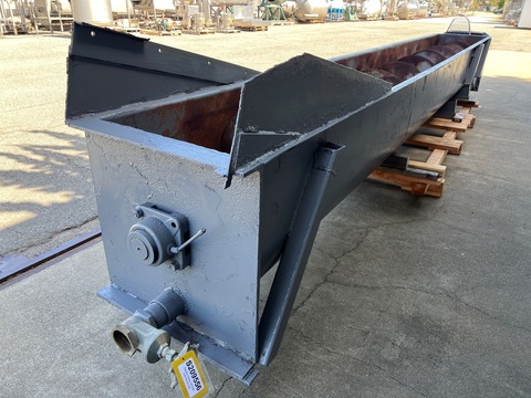Screw Classifier, Carbon Steel, 24" diameter x 20" L, 3.5" diameter Liquids discharge, 24" x 15" solids - Image 2