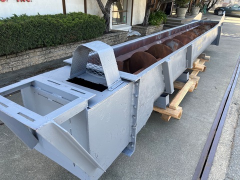 Screw Classifier, Carbon Steel, 24" diameter x 20" L, 3.5" diameter Liquids discharge, 24" x 15" solids - Image 4