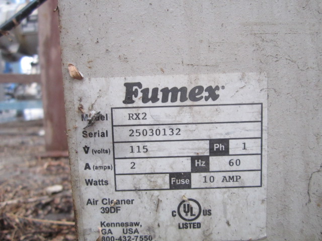 Fumex, Air Cleaner, 115 V, 2 Amps, 1 Ph., 60 Hz - Image 3