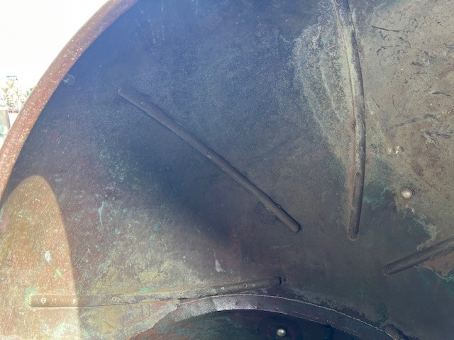 34" V. Clad & Sons, Copper Coating Pan, 34" diameter x 24" deep bowl, 21" diameter Opening, 1 HP, 110 V. - Image 2