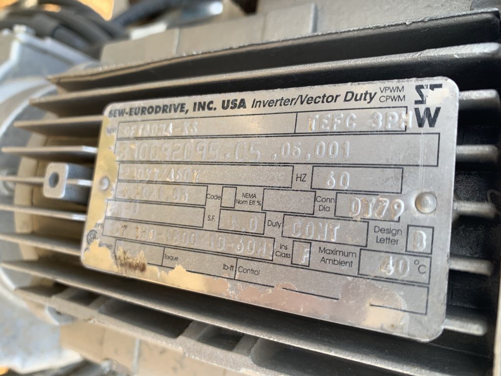12" wide x 33' long, Stainless Steel Belt Conveyor, (2) 16.5' L sections w/drives, 1 HP, 230/460 V - Image 8