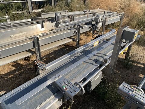 12" wide x 6.6' long, Stainless Steel Belt Conveyor, Stainless Steel frame & plastic belt, 12" width x 22" L - Image 4