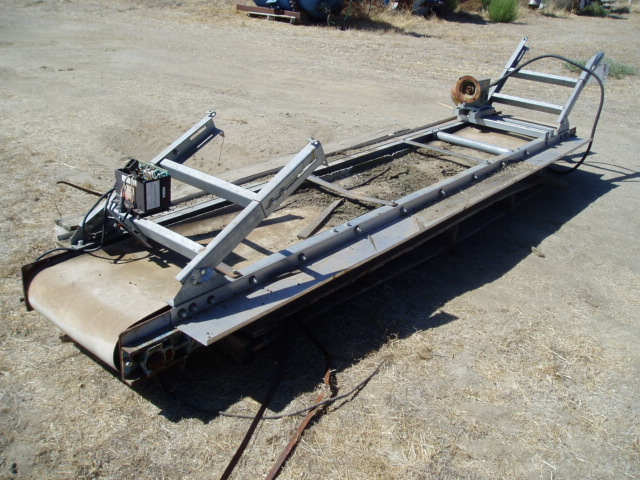 18" wide x 11' long, Belt Conveyor, 6" width side inspection tables - Image 2