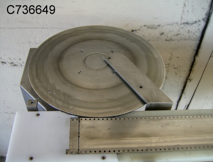 2.75" wide x 7' long, TL Systems, Stainless Steel Belt Conveyor, 12" diameter Accumulation table, 115 V - Image 3